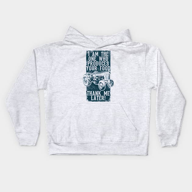 Farmer Quote Kids Hoodie by Merchment